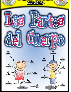 Preview of El Cuerpo (The Body) Spanish Lapbook File Folder Activities