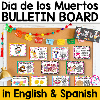 Preview of El Día de los Muertos Bulletin Board Set Day of the Dead Spanish Word Wall