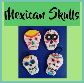 Preview of Day of the Dead art project with Mexican sugar skull sculptures