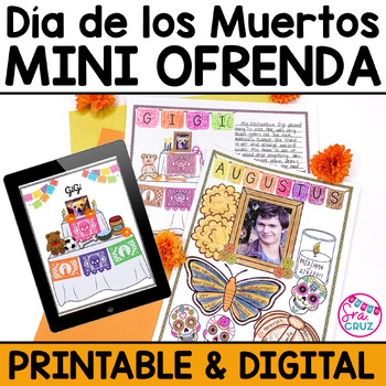 Preview of El Día de los Muertos Mini Ofrenda Project Day of the Dead Mini Altar + DIGITAL
