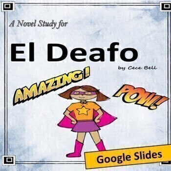 Preview of El Deafo by Cece Bell: A Google Slides/PDF/Easel Novel Study