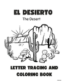 El Desierto - The Desert - Spanish Coloring Book and Lette