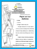 Full Size Life Cutout Skeleton Halloween - Day of the Dead