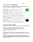 El Día de San Patricio - Spanish Activities for Saint Patr