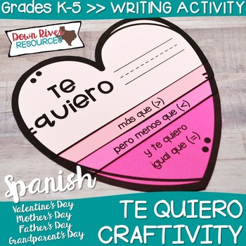 Download El Dia De San Valentin Craftivity Spanish Valentine S Day Craftivity Spanish