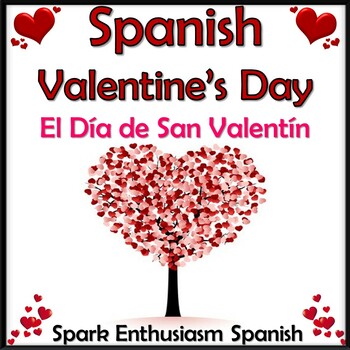 Preview of El Dia de San Valentin Spanish Valentine's Day Book (47 pages)
