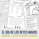 El Día de los Reyes Magos simple reading and glyph