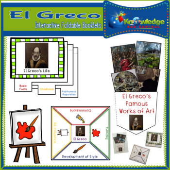 Preview of El Greco Interactive Foldable Booklets