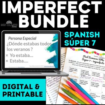 Preview of El Imperfecto Spanish IMPERFECT Tense Bundle Super 7 using Comprehensible Input