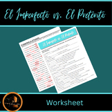 Preterite vs Imperfect (El Pretérito vs El Imperfecto) Worksheet