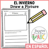 El Invierno Drawing a Picture Christmas Activities in Span