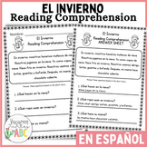 El Invierno Reading Comprehension in Spanish - Navidad Lec