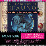 El Laberinto del Fauno Movie Guide for Spanish Classes  (E