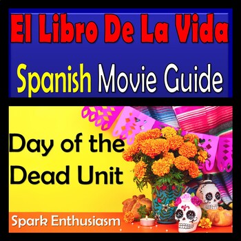 Preview of El Libro de la Vida / The Book of Life Movie Packet in Spanish