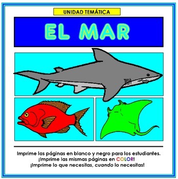 Preview of El Mar Spanish Unit