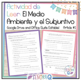 Spanish Environment and the Subjunctive Reading Activity 1