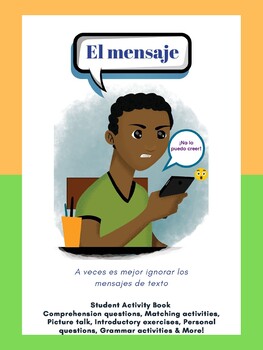 Preview of El Mensaje- Student Activity Book Level 1/2 Novel Social Media & Technology