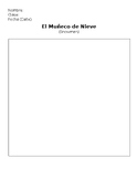 El Muñeco de Nieve - Spanish Snowman Worksheet