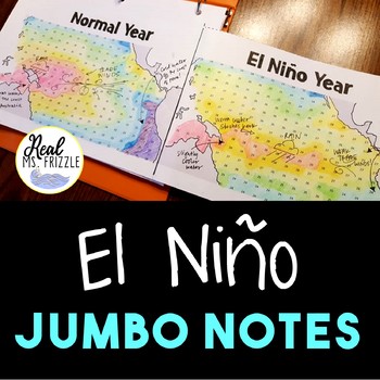 Preview of El Niño and Southern Oscillation (and La Niña!) JUMBO Notes and Color-by-Number