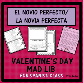 Preview of Valentine's Day for Spanish Class - El Novio Perfecto - Mad Lib