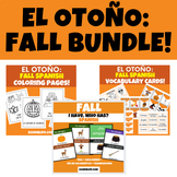 El Otoño BUNDLE! Spanish Coloring Pages and Vocabulary Pic