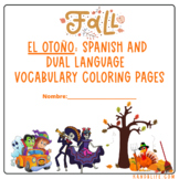 El Otoño: Spanish and Dual Language Coloring Pages