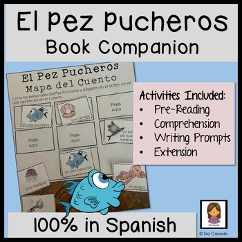 Preview of El Pez Pucheros Spanish Pout Pout Fist Book Companion