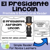 Presidente Lincoln Spanish Presidents Day Reader | Print &