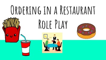 Preview of El Restaurante/La Comida: Restaurant Role Play Simulation