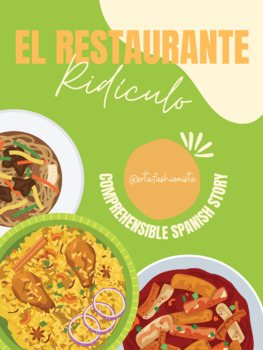 Preview of El Restaurante Ridículo - Spanish Comprehensible Story - ER/IR Verbs