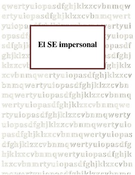 El SE impersonal by Laura Martin