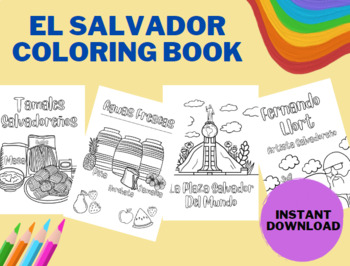 Preview of El Salvador Coloring Pages