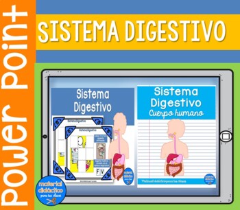 Preview of El Sistema Digestivo- cuerpo humano- digital- PowerPoint-  Spanish Resources