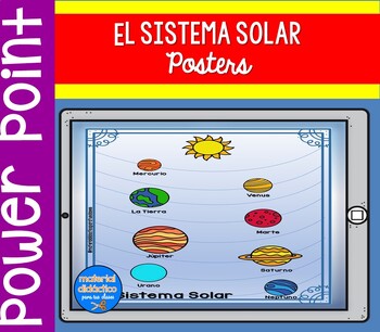 Preview of El Sistema Solar, universo- digital- Power Point- Spanish Solar System