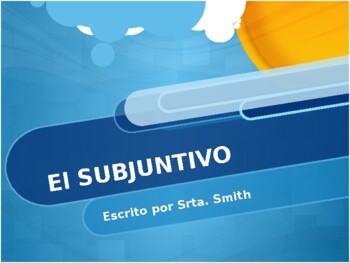 Preview of El Subjuntivo PowerPoint Presentation