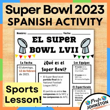 El Super Bowl LVII | Spanish Class Activity