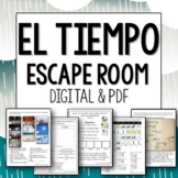 El Tiempo Spanish Weather Escape Room in digital and printable