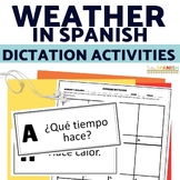 El Tiempo Spanish Weather Vocabulary Running Dictation Spa