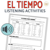 El Tiempo Weather in Spanish Listening Activity Printable 