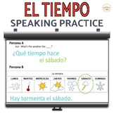 El Tiempo Weather in Spanish  Speaking Activity