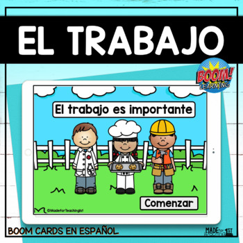Preview of El Trabajo Es Importante - Spanish Boom Cards