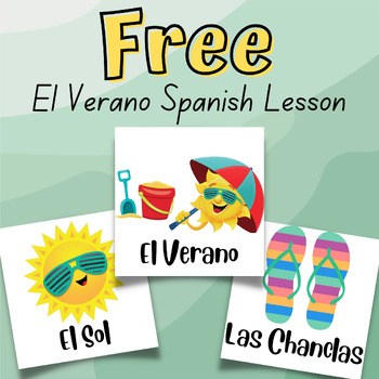 Preview of El Verano - FREE Presentation of Summer Vocab in Spanish