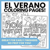 El Verano Páginas de Colorear | Summer-Themed Coloring Pag