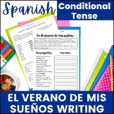 Spanish Conditional Notes and Writing Assignment El Verano