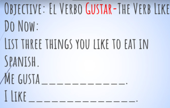 Preview of El Verbo Gustar and Indirect Object Pronouns