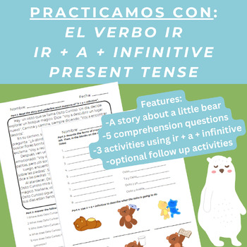 Preview of El Verbo "IR" Worksheets in Spanish | Ir + a + infinitive | Notes | El presente