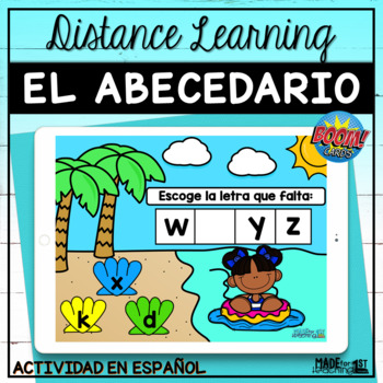 Preview of El abecedario - Boom Cards in Spanish