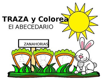 Preview of "Easter"-El abecedario - Traza y Colorea "Distance Learning"