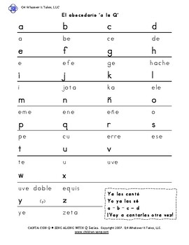 Preview of El abecedario ‘a la Q’ (Spanish Alphabet Lyrics to Video)