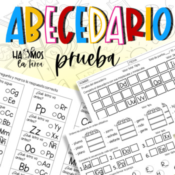 Preview of El abecedario | repaso y prueba | Spanish Alphabet test